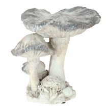 Article Décoration champignon Pierre moulée grise 21,5×18×22cm