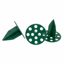 Article OASIS® Plastic Pini Extra bougeoir vert Ø4.7cm 50 pièces