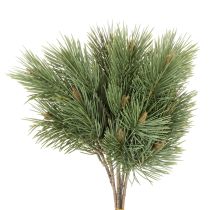 Article Kiefernzweig décoratif artificiel en lot, 39 cm, vert, 6 pièces