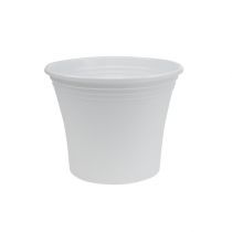 Article Pot en plastique « Irys » blanc Ø15cm H13cm 1 pc