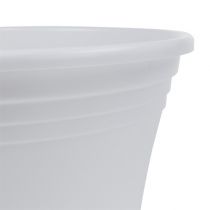 Article Pot en plastique « Irys » blanc Ø15cm H13cm 1 pc