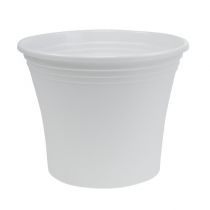 Article Pot plastique « Irys » blanc Ø22cm H18cm 1 pièce
