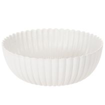 Article Coupe décorative en plastique gris clair à relief - 25 cm