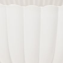Article Coupe décorative en plastique gris clair à relief - 25 cm
