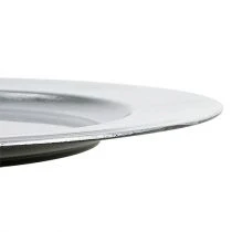 Article Assiettes en plastique argent Ø17cm 10p