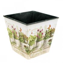 Article Pot à herbes, jardinière avec motif, jardinière H13cm L13,5cm