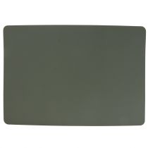 Set de table réversible simili cuir vert, gris 4pcs