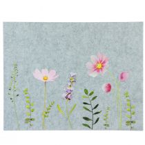 Article Set de table set de table feutre fleurs 45x4,5x35cm 4pcs