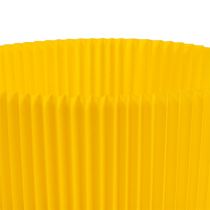 Cache-pots plissés jaunes 12,5 cm 100 p.