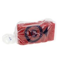 Article Poignets plissés rouge 8,5cm 100 pièces