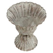 Article Coupe grise aspect antique Ø12cm H13.5cm