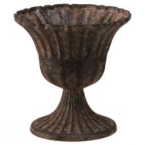 Article Coupe vase coupelle décorative métal marron antique Ø14cm H12cm