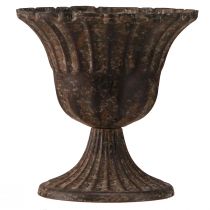 Article Coupe vase coupelle décorative métal marron antique Ø14cm H12cm