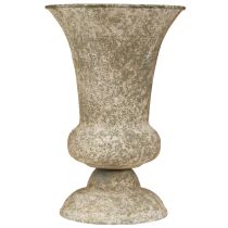 Article Vase coupe en métal antique décoratif rustique Ø16,5 H24cm