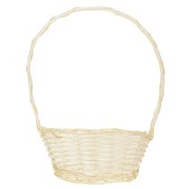 Article Panier déco naturel avec anse 27 cm x 18 cm H43 cm
