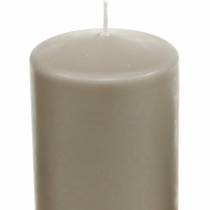Article Bougie pilier 130/70 bougie marron décoration de bougie en cire naturelle durable