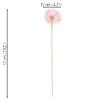 Article Branche décorative de fleurs, motif pissenlit, pour une décoration intérieure élégante, 50 cm, lot de 4