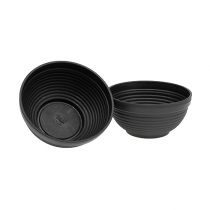 R-tasse en plastique anthracite Ø17cm, 10pcs
