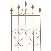 Article Treillis à motif de cœur, support pour plantes grimpantes de style romantique pour allées de jardin ou terrasses, 101 cm