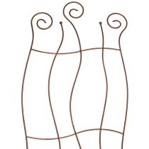 Article Treillis métallique de jardin à design incurvé pour plantes grimpantes, 110 cm