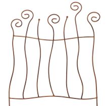 Article Treillis, support pour grimper, métal courbé, décoration artistique de jardin, 72 cm