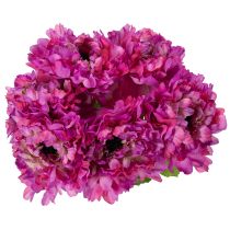 Article Lot de 6 fleurs artificielles Ranunculus roses 55 cm pour décoration intérieure