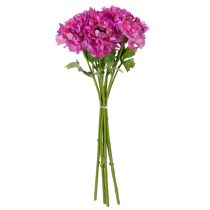 Article Lot de 6 fleurs artificielles Ranunculus roses 55 cm pour décoration intérieure