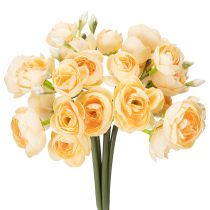 Article Branche de renoncule pour compositions florales décoratives en vase, 32 cm, lot de 5