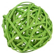 Article Boule de rotin vert clair Ø 6 cm 6 p.