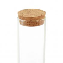 Article Vase décoratif tube à essai avec couvercle en liège Ø4cm H18cm 6pcs
