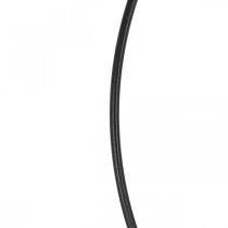 Anneau métal déco anneau Scandi anneau déco boucle noir Ø30cm 4pcs