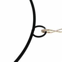 Article Lot de 4 anneaux décoratifs noirs Ø35 cm à suspendre