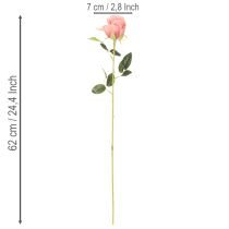 Article Kunstfleurs roses longues tiges 62 cm bouquet de 12