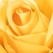 Article Roses artificielles jaunes à tige longue 62 cm Lot de 12
