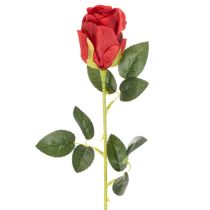 Article Roses artificielles rouges avec tige longue 62 cm - Lot de 12