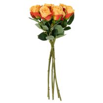Article Composition de roses artificielles, un élément intemporel qui sublimera tout intérieur avec élégance, 44 cm, 6 pièces