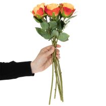 Article Composition de roses artificielles, un élément intemporel qui sublimera tout intérieur avec élégance, 44 cm, 6 pièces