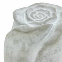 Rose de décoration de tombe Roses de décoration de tombe en béton H7cm 6pcs