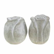 Rose de décoration de tombe Roses de décoration de tombe en béton H7cm 6pcs