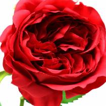 Fleur artificielle rose rouge 72cm
