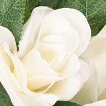 Article Guirlande de roses artificielles avec fleurs blanches 170 cm