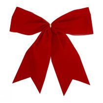 Article Nœud rouge cadeau de Noël extérieur 21 cm 2 pièces