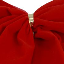 Article Nœud rouge cadeau de Noël extérieur 21 cm 2 pièces