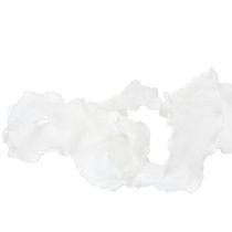 Article Ruban d'organza blanc à volants, ruban décoratif, 25 mm de large, 10 m de long
