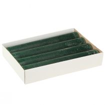 Article Bougies unies Bougie conique verte rustique pour éclairage d'ambiance et décoration festive 300 mm Ø 50 mm 4 pièces