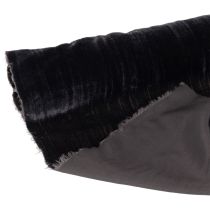 Article Bande décorative en velours anthracite 25 cm x 2 m pour décoration intérieure