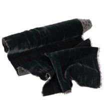 Article Bande décorative en velours anthracite 25 cm x 2 m pour décoration intérieure