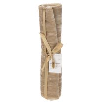 Article Tissu décoratif en velours froissé beige 25 cm x 2 m