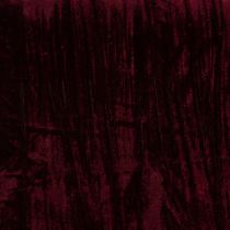 Article Sangle décorative en velours polyester bordeaux 25 cm x 2 m pour table et bricolage