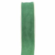 Article Ruban velours vert 25mm 7m